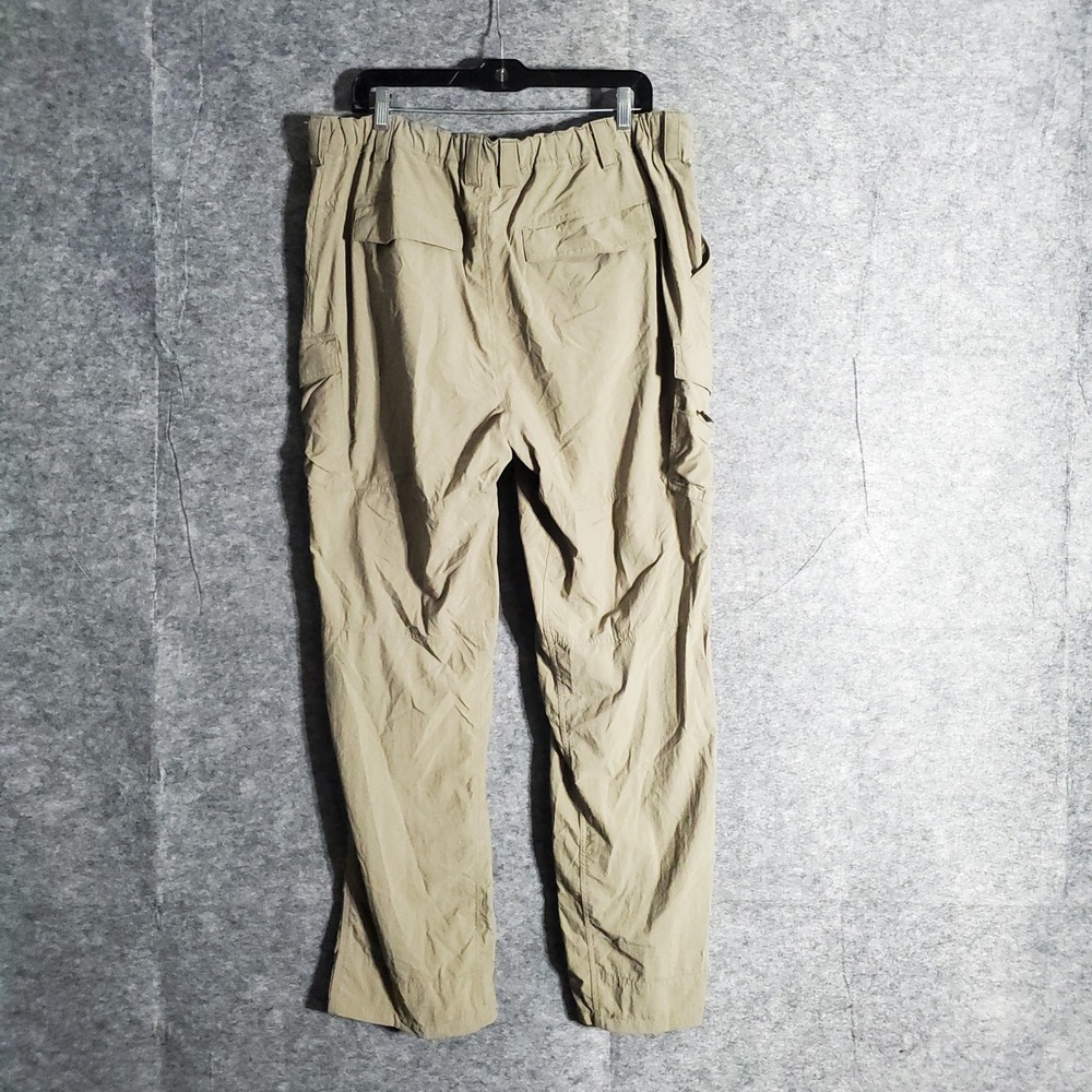 REI Cargo Pants Mens XL 32L Khaki Lightweight Hiking Outdoor Adventure Pro Wear - Picture 2 of 10